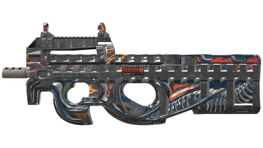 StatTrak™ P90 | Vent Rush (Battle-Scarred)