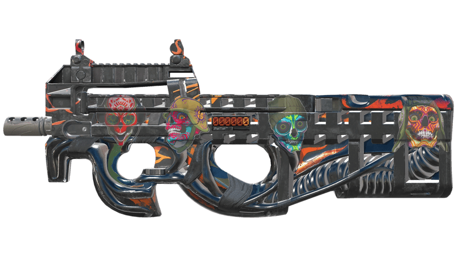 StatTrak™ P90 | Vent Rush (Minimal Wear)