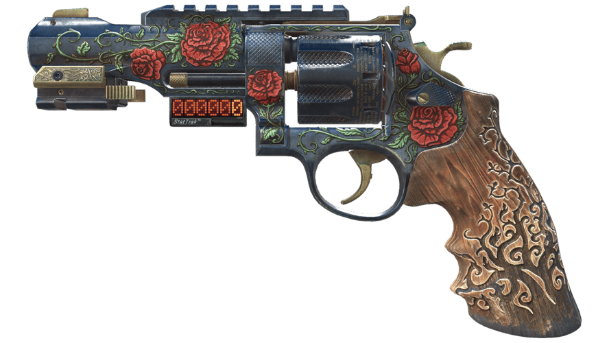 StatTrak™ R8 Revolver | Tango (Well-Worn)
