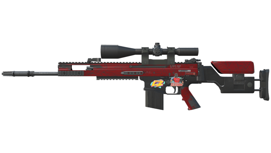 StatTrak™ SCAR-20 | Crimson Web (Minimal Wear)
