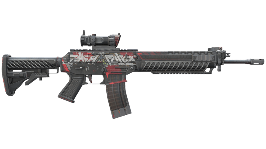 StatTrak™ SG 553 | Cyberforce (Battle-Scarred)