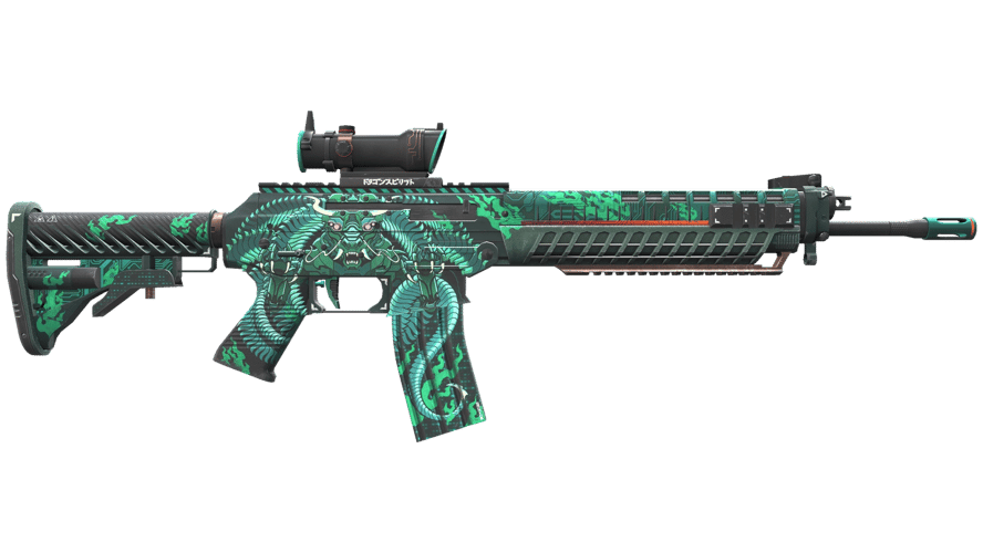 StatTrak™ SG 553 | Dragon Tech (Factory New)