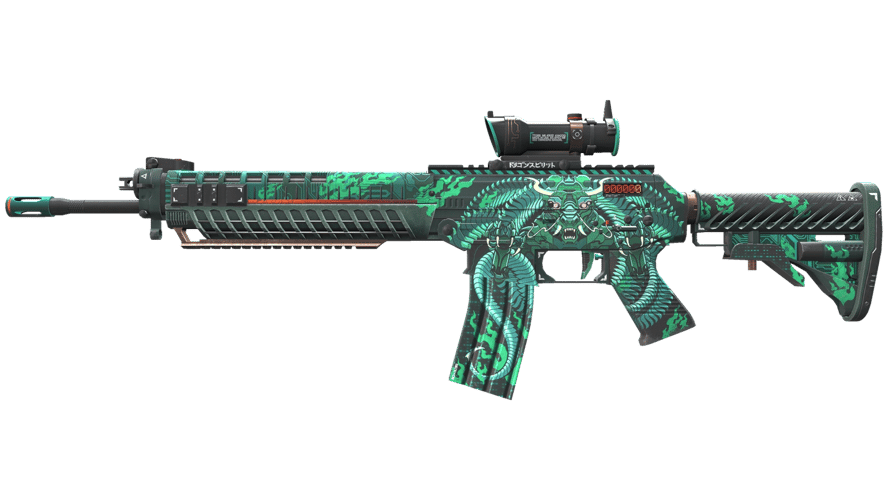 StatTrak™ SG 553 | Dragon Tech (Factory New)