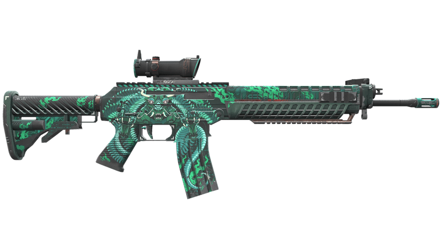 StatTrak™ SG 553 | Dragon Tech (Field-Tested)