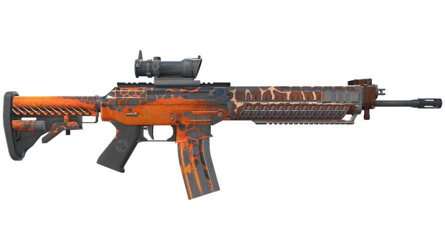 StatTrak™ SG 553 | Tiger Moth (Battle-Scarred)