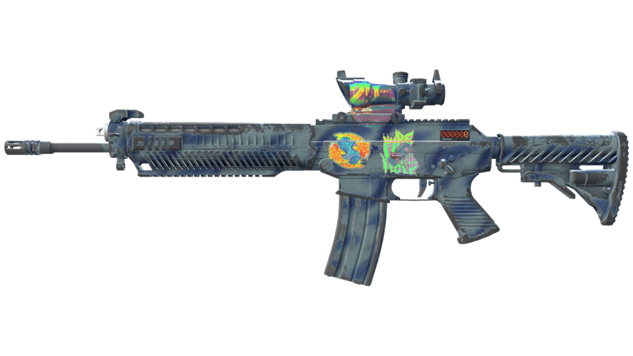 StatTrak™ SG 553 | Wave Spray (Field-Tested)