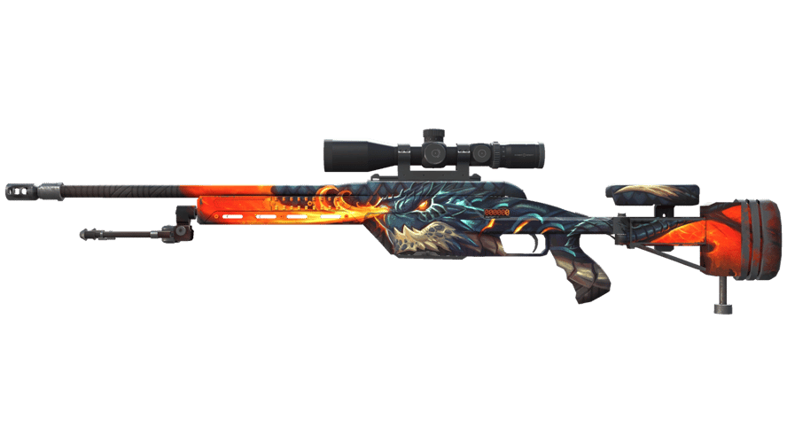 StatTrak™ SSG 08 | Dragonfire (Factory New)