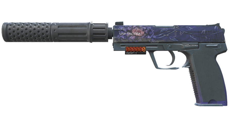 StatTrak™ USP-S | Black Lotus (Battle-Scarred)