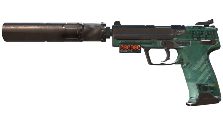 StatTrak™ USP-S | PC-GRN (Battle-Scarred)