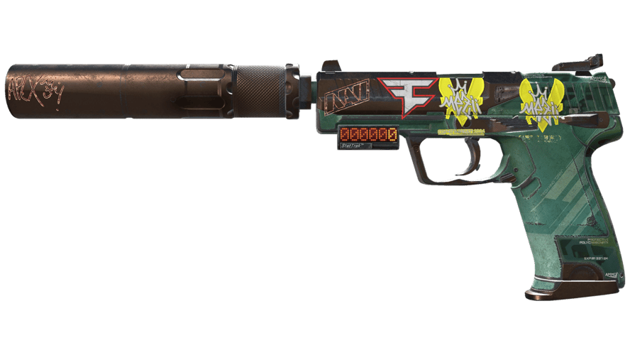 StatTrak™ USP-S | PC-GRN (Battle-Scarred)