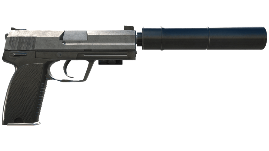 StatTrak™ USP-S | Stainless (Battle-Scarred)
