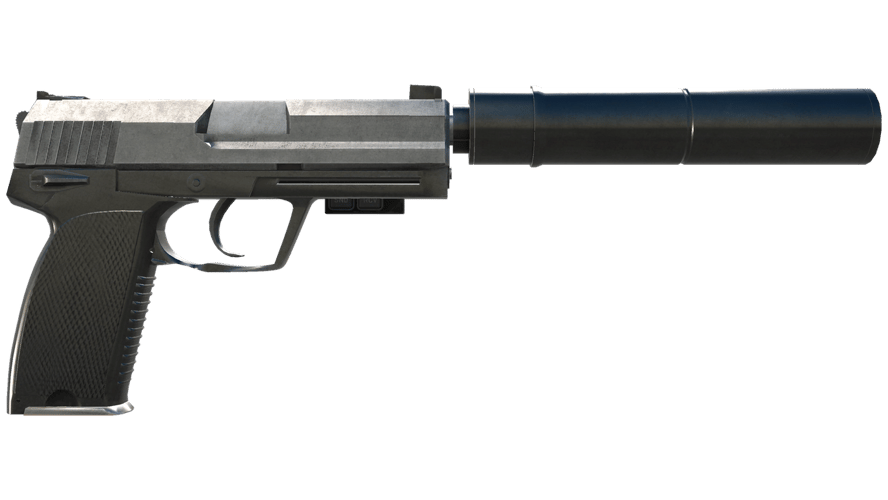 StatTrak™ USP-S | Stainless (Battle-Scarred)