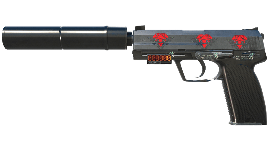StatTrak™ USP-S | Stainless (Well-Worn)