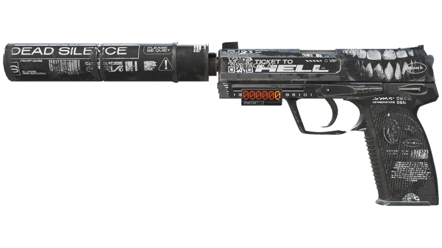 StatTrak™ USP-S | Ticket to Hell (Well-Worn)
