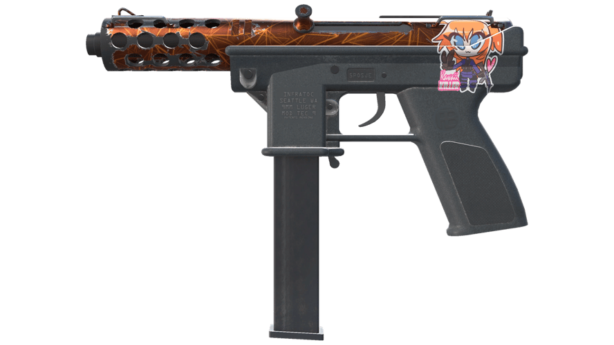 Tec-9 | Red Quartz (Field-Tested)