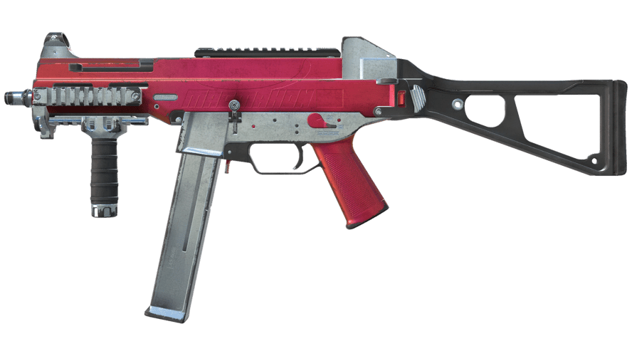 UMP-45 | Crimson Foil (Well-Worn)