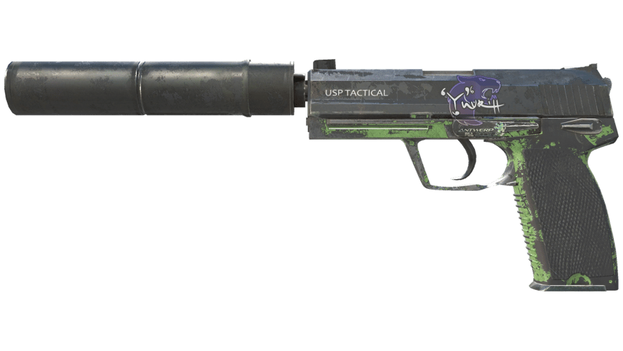 USP-S | Para Green (Battle-Scarred)