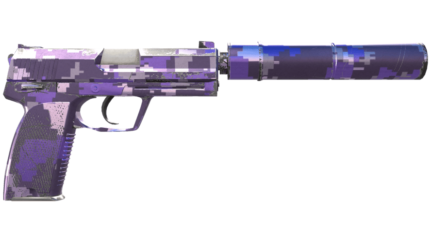 USP-S | Пиксельный камуфляж «Фиолетовый» (После полевых испытаний)