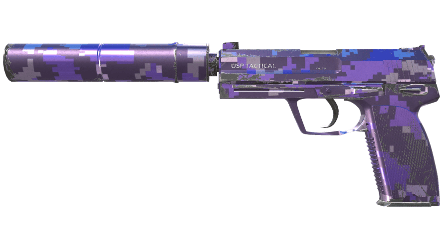 USP-S | Пиксельный камуфляж «Фиолетовый» (После полевых испытаний)
