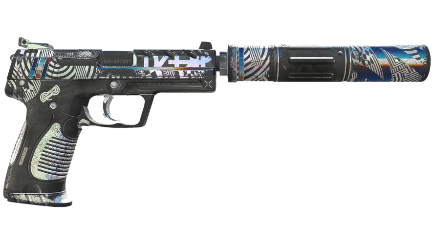 USP-S | Spiral Glitch (Battle-Scarred)