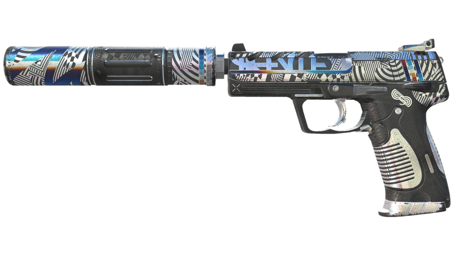 USP-S | Spiral Glitch (Battle-Scarred)