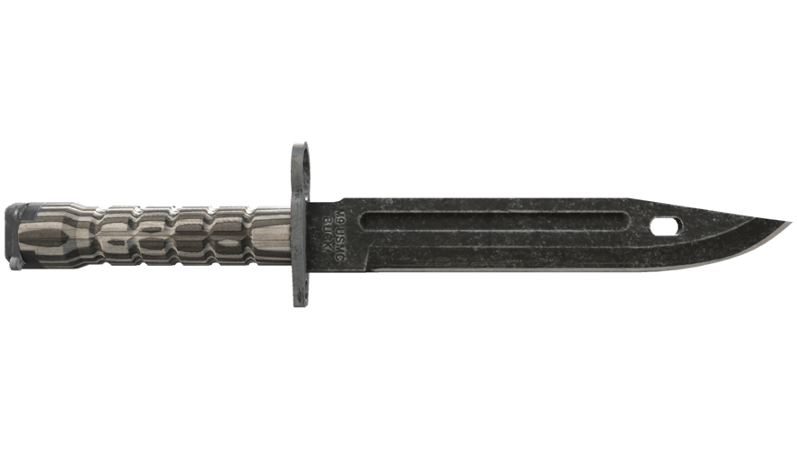 ★ Bayonet | Black Laminate (Well-Worn)