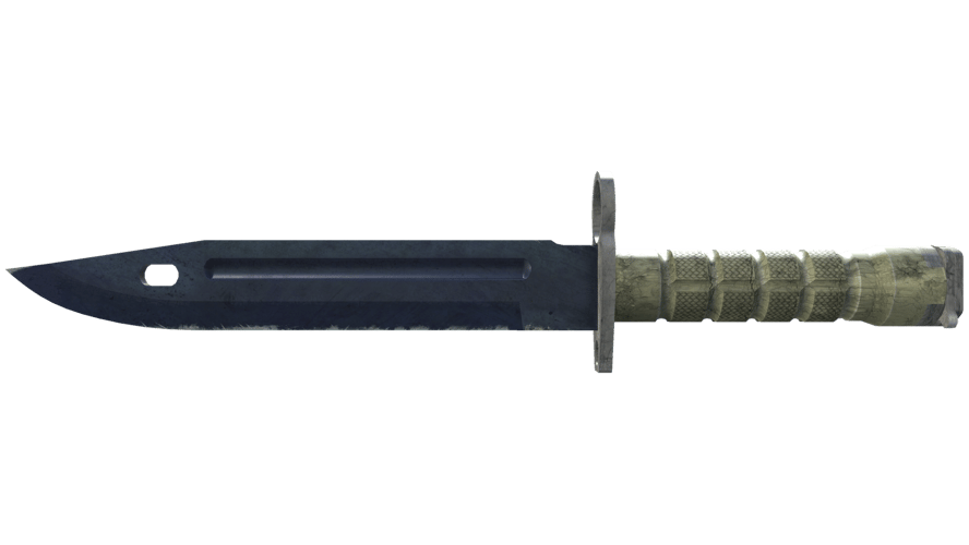 ★ Bayonet | Blue Steel (Battle-Scarred)