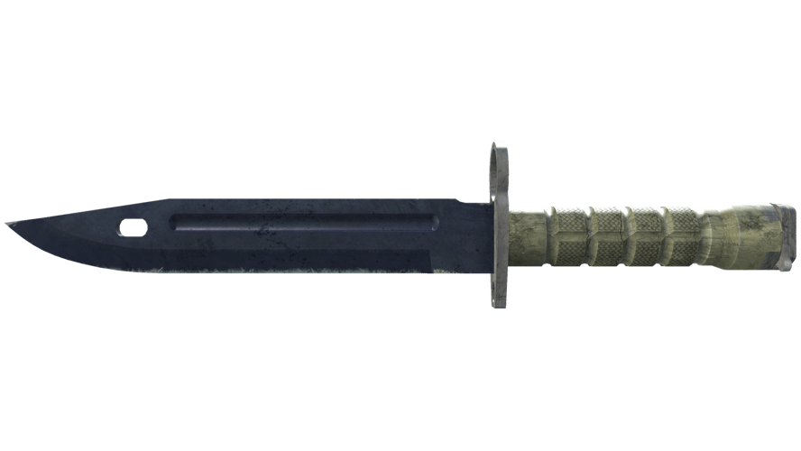 ★ Bayonet | Blue Steel (Battle-Scarred)