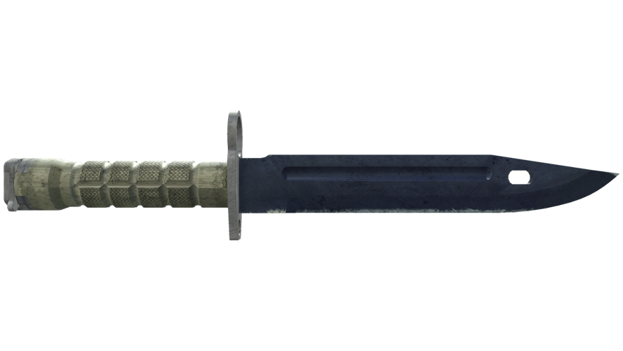 ★ Bayonet | Blue Steel (Battle-Scarred)