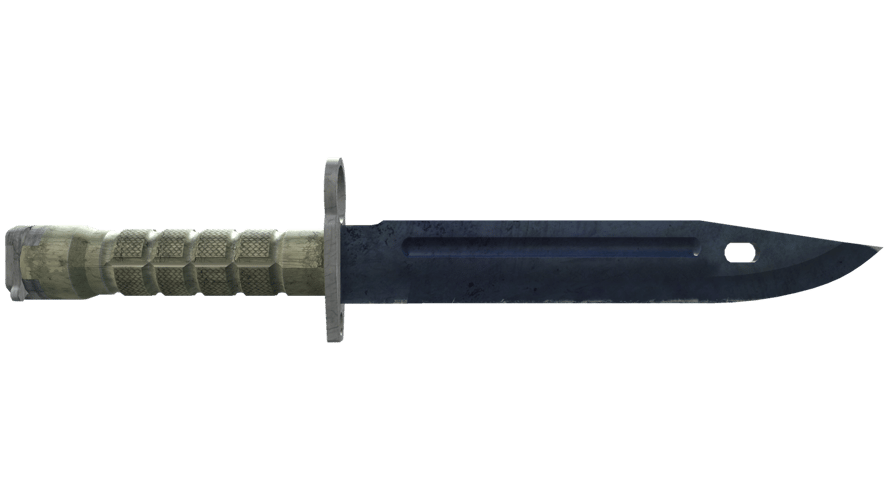 ★ Bayonet | Blue Steel (Well-Worn)