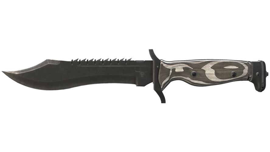 ★ Bowie Knife | Black Laminate (Well-Worn)
