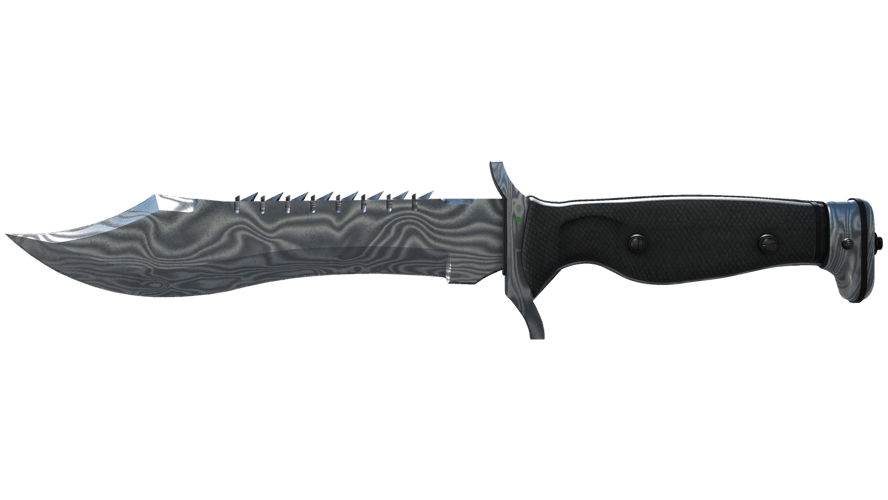 ★ Bowie Knife | Damascus Steel (Well-Worn)
