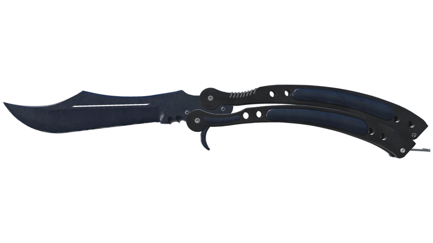 ★ Butterfly Knife | Blue Steel (Battle-Scarred)