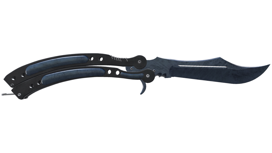 ★ Butterfly Knife | Blue Steel (Minimal Wear)
