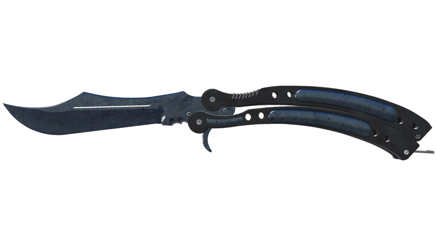 ★ Butterfly Knife | Blue Steel (Minimal Wear)