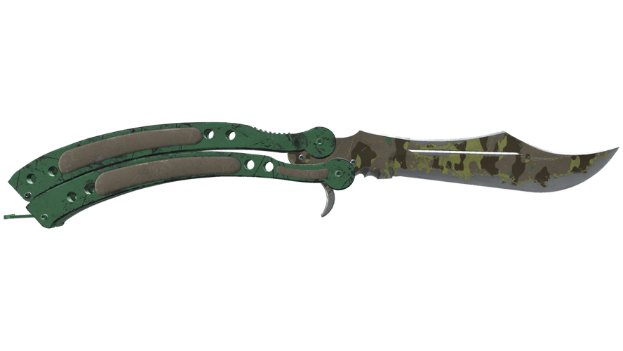 ★ Butterfly Knife | Boreal Forest (Battle-Scarred)