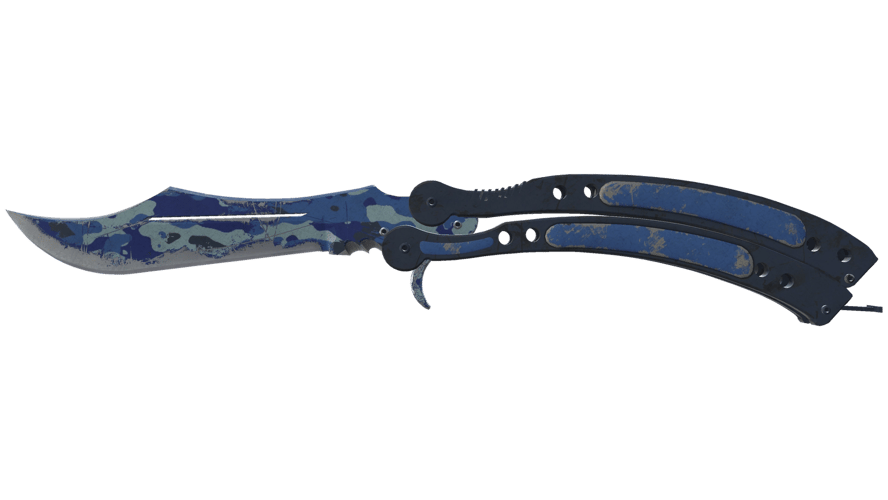 ★ Butterfly Knife | Bright Water (Battle-Scarred)