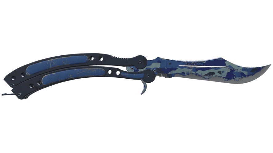 ★ Butterfly Knife | Bright Water (Battle-Scarred)
