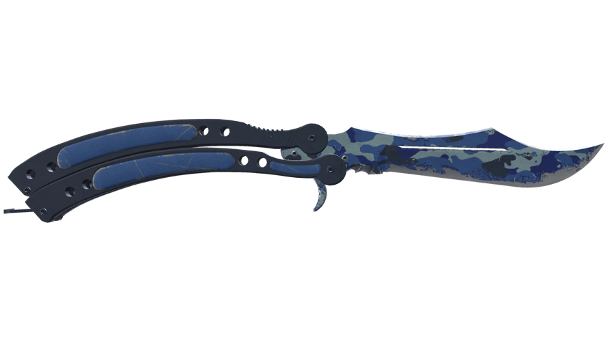 ★ Butterfly Knife | Bright Water (Well-Worn)