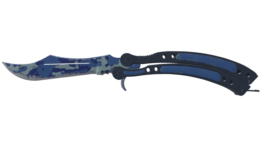 ★ Butterfly Knife | Bright Water (Well-Worn)