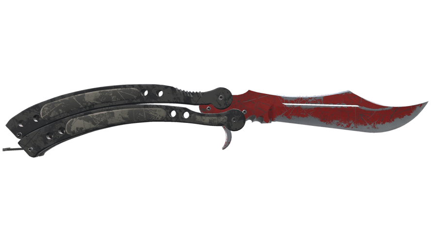 ★ Butterfly Knife | Crimson Web (Battle-Scarred)