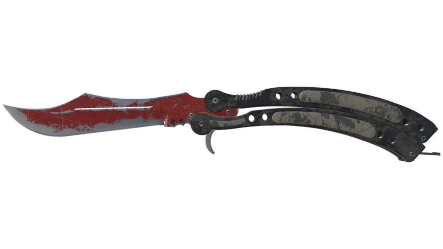 ★ Butterfly Knife | Crimson Web (Battle-Scarred)