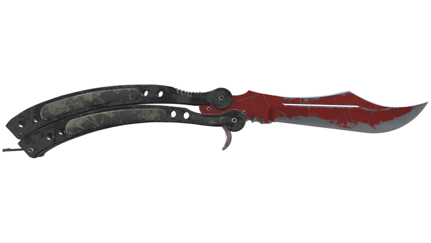 ★ Butterfly Knife | Crimson Web (Battle-Scarred)