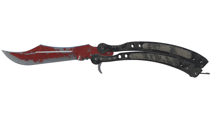 ★ Butterfly Knife | Crimson Web (Battle-Scarred)