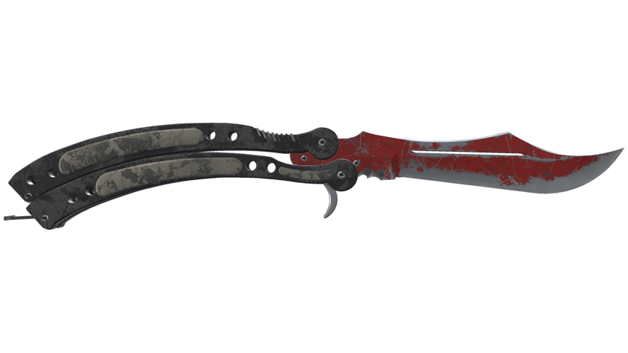 ★ Butterfly Knife | Crimson Web (Battle-Scarred)