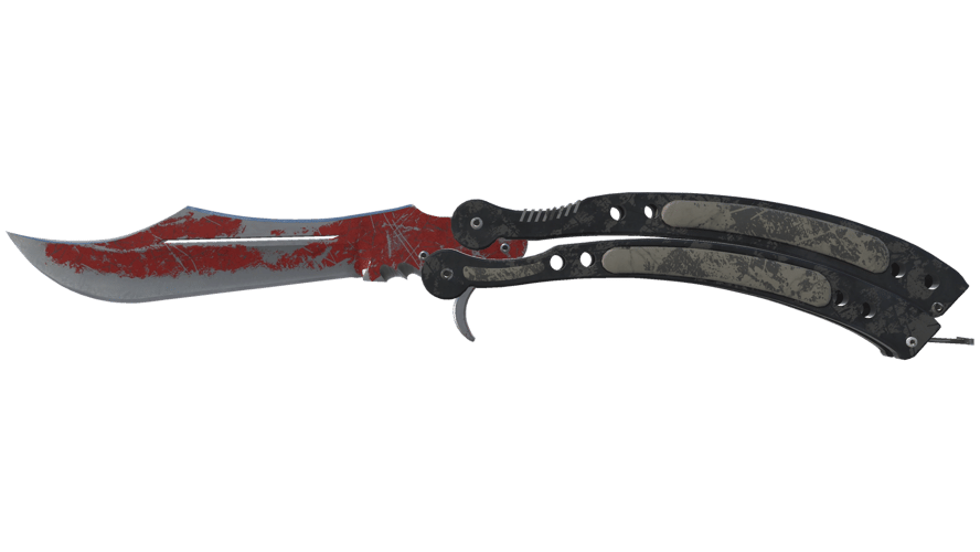 ★ Butterfly Knife | Crimson Web (Battle-Scarred)
