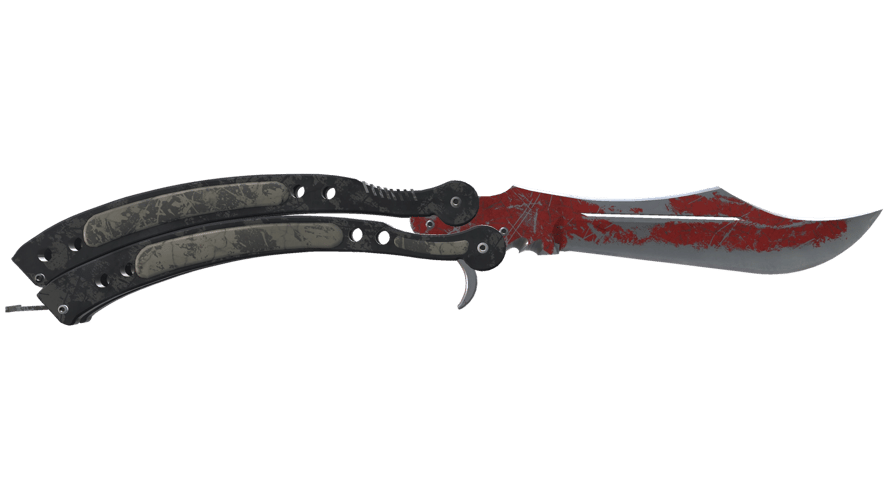 ★ Butterfly Knife | Crimson Web (Battle-Scarred)