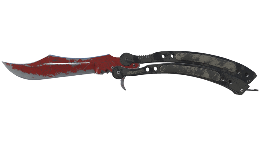★ Butterfly Knife | Crimson Web (Battle-Scarred)