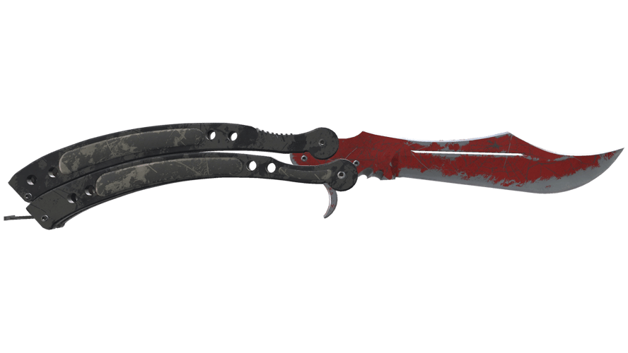 ★ Butterfly Knife | Crimson Web (Battle-Scarred)
