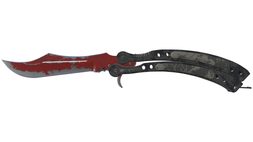 ★ Butterfly Knife | Crimson Web (Battle-Scarred)